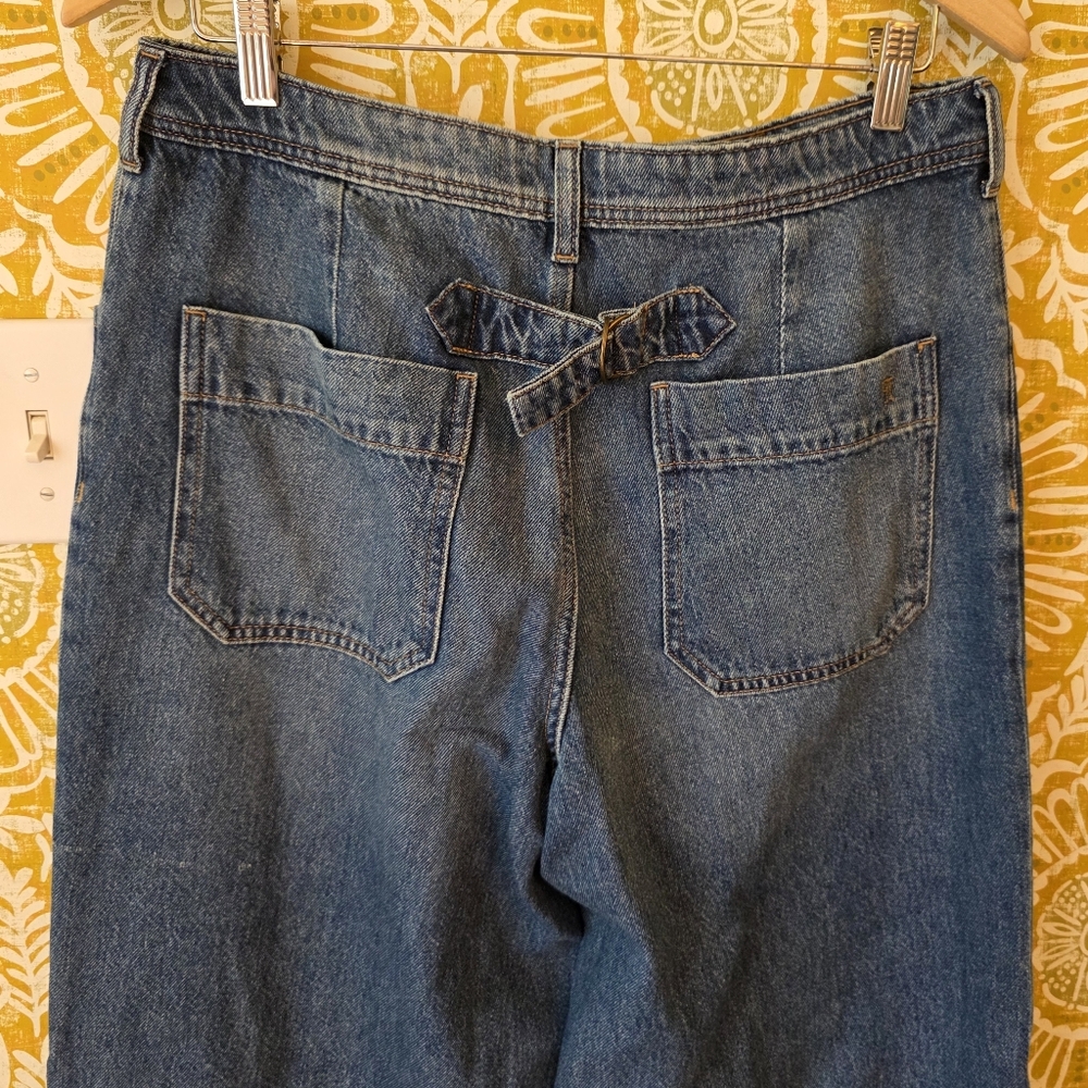 Pilcro Mid-Rise Slouchy Wide-Leg Cuffed Jeans - Picture 6 of 8